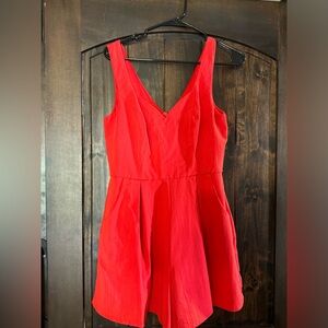 Women’s red romper